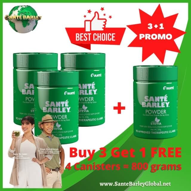 Santé Barley Canister With Stevia 3+1 Promo